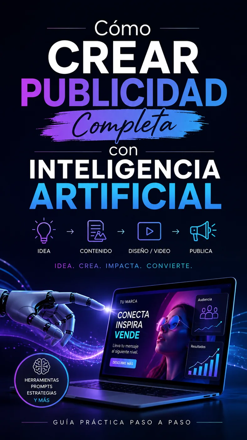 Portada de Cómo Crear Publicidad Completa con Inteligencia Artificial