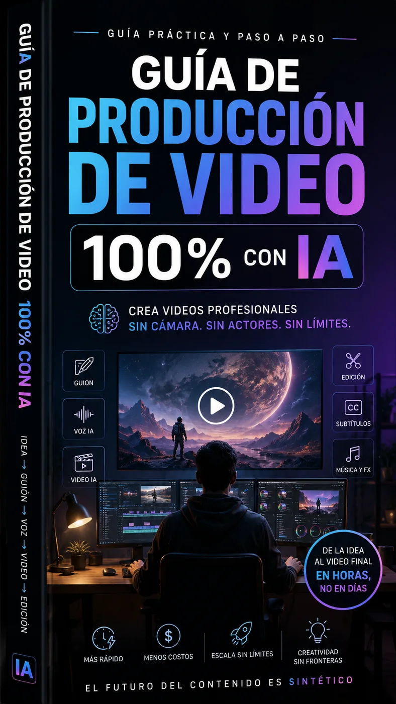 Portada de Guía de Producción de Video 100% con IA