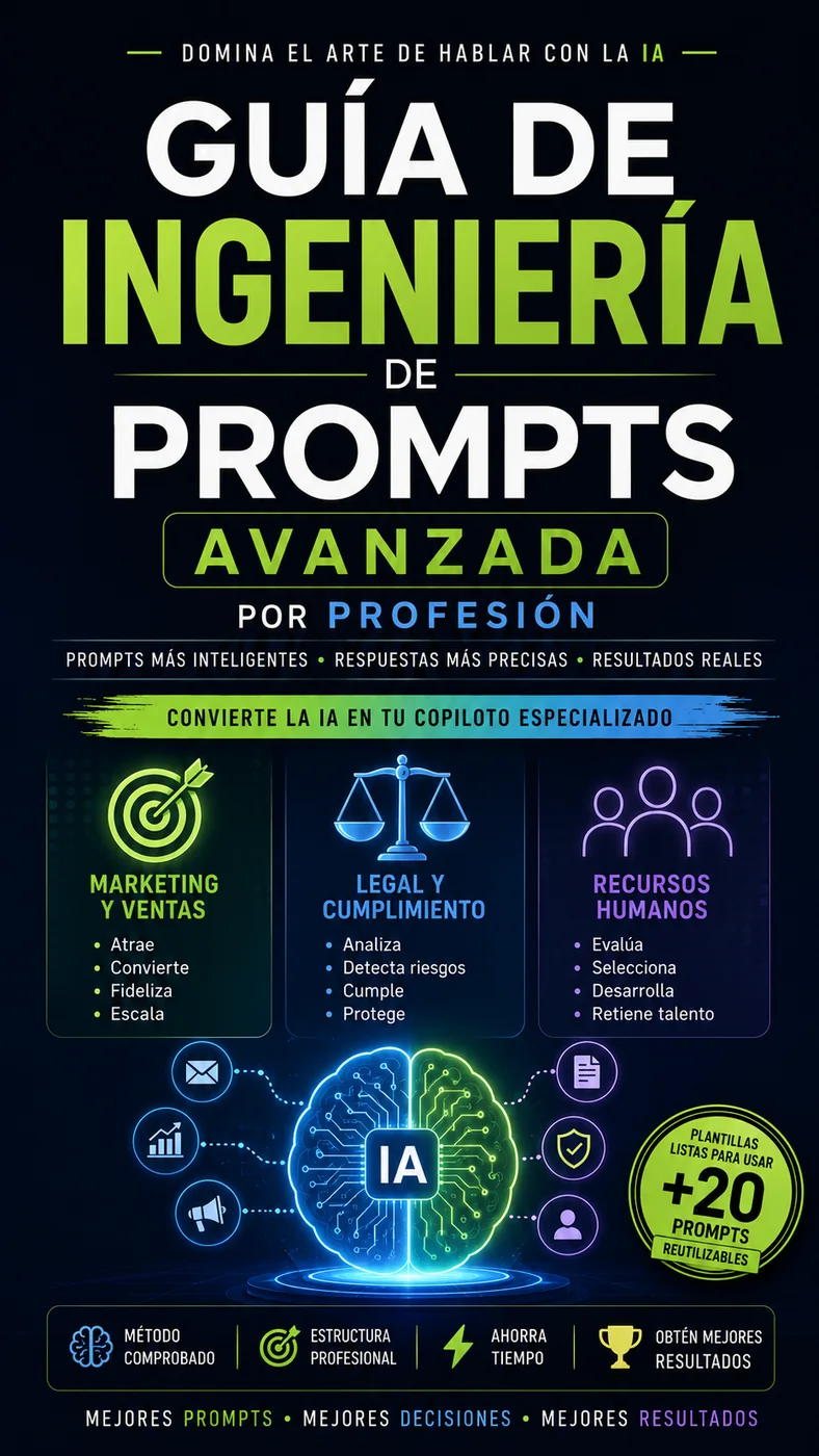 Portada de Ingeniería de Prompts Avanzada por Profesión